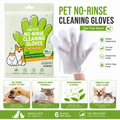 Pet No-Rinse Cleaning Gloves for Dogs & Cats