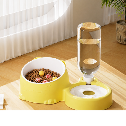 2-in-1 Pet Feeder & Automatic Water Dispenser
